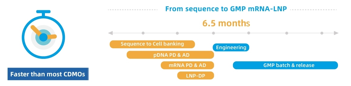 Speed of PackGene‘s GMP mRNA One Stop Shop